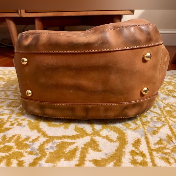 J. Crew Brown/Camel Leather Campo Bag - Picture 10 of 16